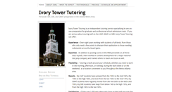 Desktop Screenshot of ivorytowertutoring.com
