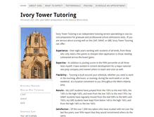 Tablet Screenshot of ivorytowertutoring.com